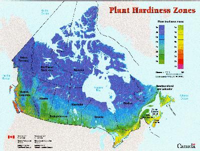 Canada's Plant Hardiness Zones